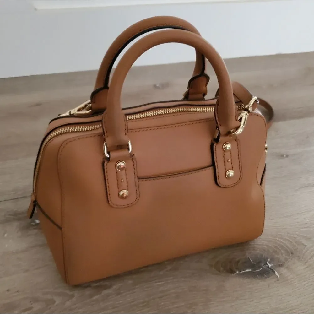 Michael Kors Saffiano Leather Crossbody Satchel and Bi-fold Wallet